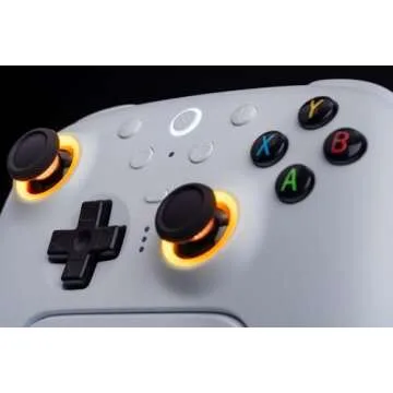 8Bitdo Ultimate 2 Wireless Controller for Windows & Android, Gaming Controller with TMR Joysticks, Switchable Hall Effect/Tactile Triggers, Motion Control, RGB Fire Ring, 8Speed Wireless Tech, White