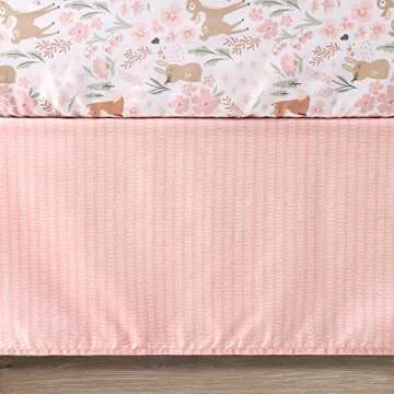 Adorable 3 Piece Woodland Crib Bedding Set for Girls