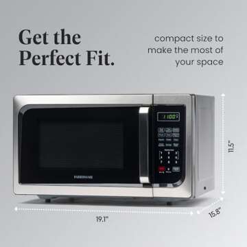 Farberware Classic Microwave 0.9 Cu. Ft, 900-Watt Power