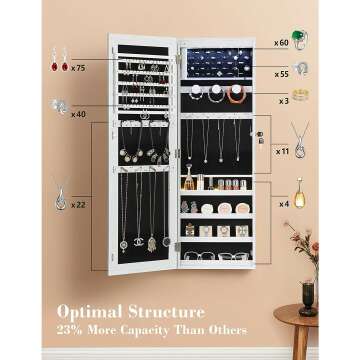 Nicetree LED Jewelry Armoire with Exclusive Features