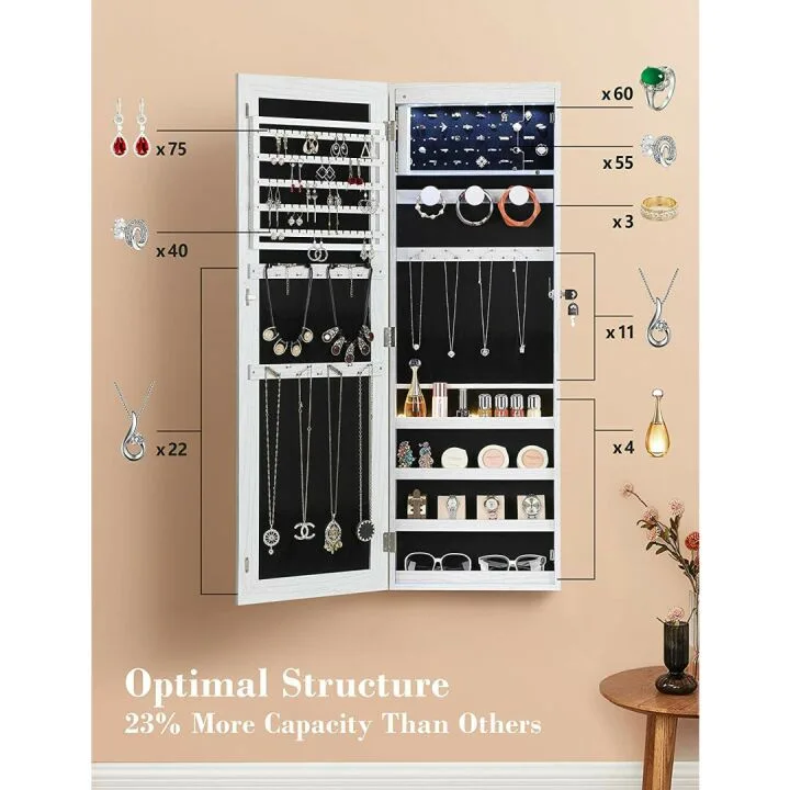 Nicetree LED Jewelry Armoire with Exclusive Features