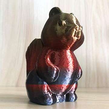 CC3D Silk Rainbow Multicolor PLA Filamentt 1.75mm 1KG 3D Printer Filament Multi Color Printing Materials Gradually Changing Color PLA Rainbow Mulitcolor Multicolored Metallic Color Gradient Filament