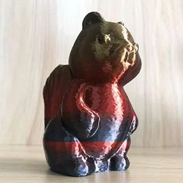 CC3D Silk Rainbow Multicolor PLA Filamentt 1.75mm 1KG 3D Printer Filament Multi Color Printing Materials Gradually Changing Color PLA Rainbow Mulitcolor Multicolored Metallic Color Gradient Filament