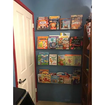 NIUBEE Acrylic Floating Bookshelves - 36 Inch for Kids