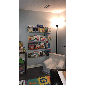 NIUBEE Acrylic Floating Bookshelves - 36 Inch for Kids