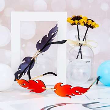 Fire Flame Sunglasses for Stylish Parties and Events