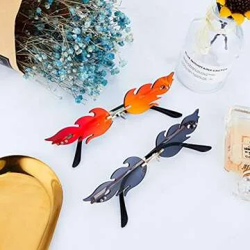 Fire Flame Sunglasses for Stylish Parties and Events