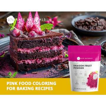 Vibrant Kate Naturals Dragon Fruit Powder for Baking