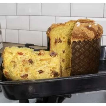 12oz Kulich Mold Paska Easter Bread Forms |12 pcs| Bread Paper Mold - Brown Non Stick Panettone Paper Baking Molds Universal - Brown Design W 4.33 x H 3.35-In