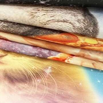 Funny Cat Shower Curtain for Kids and Cat Lovers