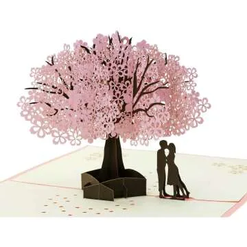 3D Cherry Blossom Pop Up Card for Special Occasions