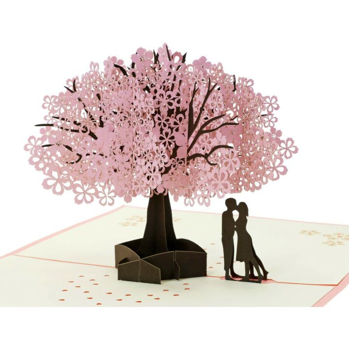3D Cherry Blossom Pop Up Card for Special Occasions
