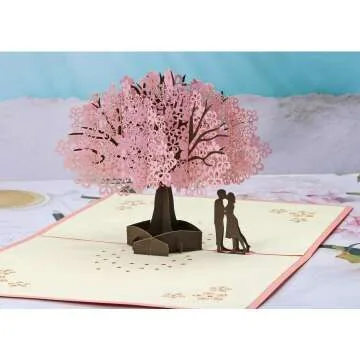 3D Cherry Blossom Pop Up Card for Special Occasions