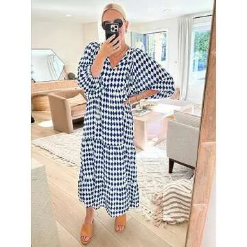 Floral Maxi Dress - Comfortable Bohemian Style for Summer