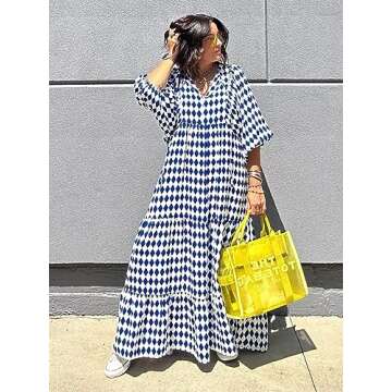 Floral Maxi Dress - Comfortable Bohemian Style for Summer