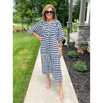 Floral Maxi Dress - Comfortable Bohemian Style for Summer