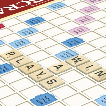 Scrabble Deluxe Edition by Hasbro Gaming | Travel-Ready Word Game