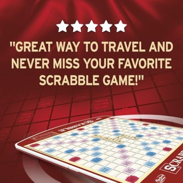 Scrabble Deluxe Edition by Hasbro Gaming | Travel-Ready Word Game