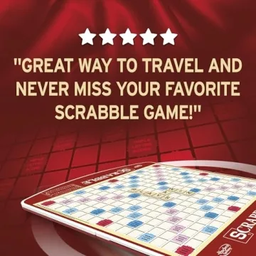 Scrabble Deluxe Edition by Hasbro Gaming | Travel-Ready Word Game