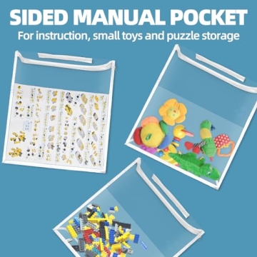 Hoyula 6-Pack Transparent Toy Storage Bags for Kids