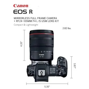 Canon EOS R RF24-105mm Kit for Photographers and Vloggers