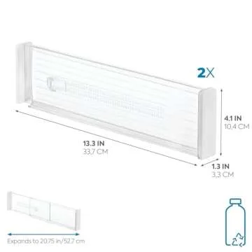 Adjustable Drawer Dividers - Expandable for Ultimate Organization