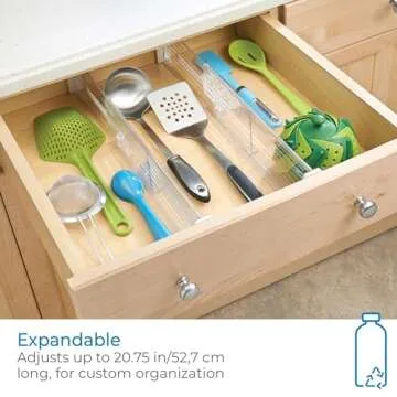 Adjustable Drawer Dividers - Expandable for Ultimate Organization