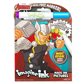 Imagine Ink Superhero Coloring Book Set for Kids 3-10