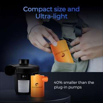 FLEXTAILGEAR MAX Pump 2020 Portable Air Pump with Battery