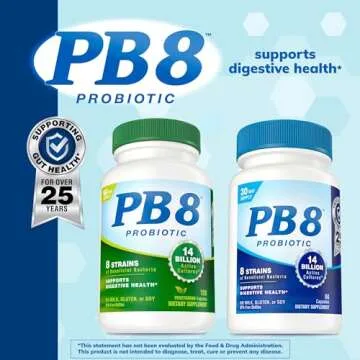 Nutrition Now PB 8 Probiotic Acidophilus For Life* Vegetarian Dietary Supplement for Men and Women, 120 Count