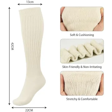 Ultra-Soft BomKinta Slouch Socks Women Thigh High Boot Socks
