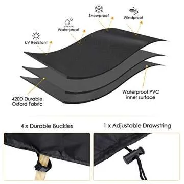 ESSORT Waterproof Patio Furniture Cover - Extra Large Size