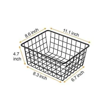 Cambond 4 Pack Wire Baskets for Kitchen and Home Organization