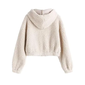 ZAFUL Women's Faux Shearling Teddy Jacket - Cozy Fashion