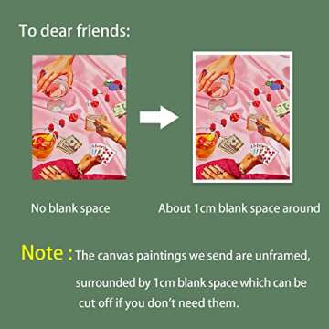 OAOPIC Vintage Pink Poker Playing Cards Posters for Room Decor Aesthetic Retro Funny Casino Gambling Dice Chips Canvas Wall Art Cool Funky Cocktail Alcohol Drinks Prints Paintings 12x16in Unframed