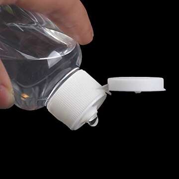 Bekith 30 Pack 2 oz Plastic Empty Bottles with Flip Cap, Clear Travel Containers Travel Size Bottles with 6pcs Funnels and 48pcs Labels - BPA-free