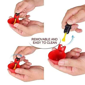 Erduoduo 24 Pack Automatic Poultry Drinking Cups