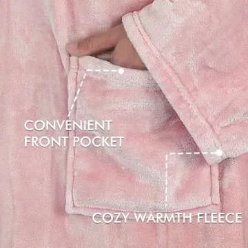 Tirrinia Wearable Blanket - Cozy Fleece with Sleeves