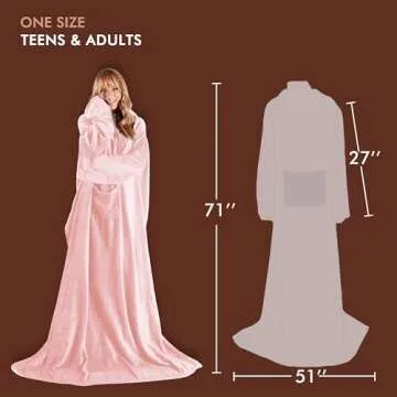 Tirrinia Wearable Blanket - Cozy Fleece with Sleeves