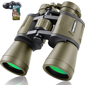 20x50 High-Powered Binoculars with Smartphone Adapter