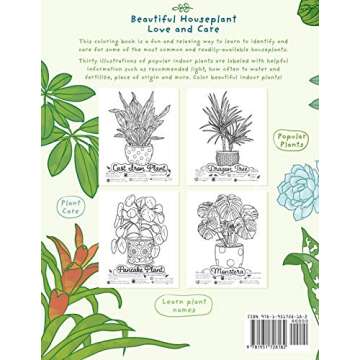The Plant Parent Coloring Book: Beautiful Houseplant Love and Care (Plant & Grow Coloring Books)