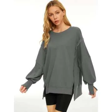 Trendy Queen Oversized Sweatshirts for Women & Girls