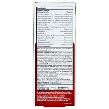 MediNatura T-Relief, Gel,Pain Relief,Arnica 1.76 OZ