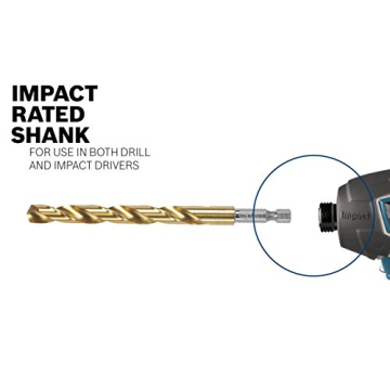 BOSCH Titanium Coated Drill Bit for Metal and Wood| Durable