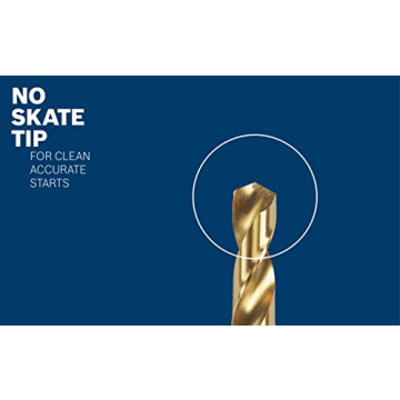 BOSCH Titanium Coated Drill Bit for Metal and Wood| Durable