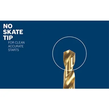 BOSCH Titanium Coated Drill Bit for Metal and Wood| Durable