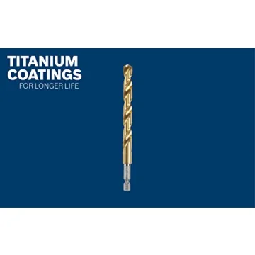 BOSCH Titanium Coated Drill Bit for Metal and Wood| Durable