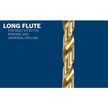 BOSCH Titanium Coated Drill Bit for Metal and Wood| Durable