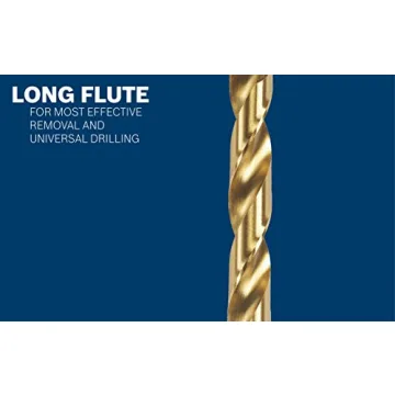 BOSCH Titanium Coated Drill Bit for Metal and Wood| Durable