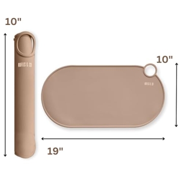 Ruffles & Co. Silicone Pet Food Mat - Non-Slip & Waterproof